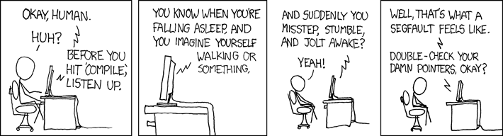 XKCD: Compiler Complaint
