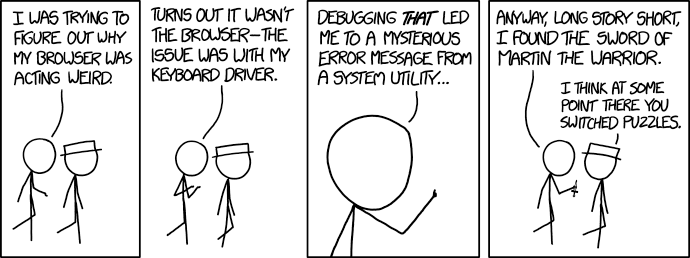 XKCD: Debugging
