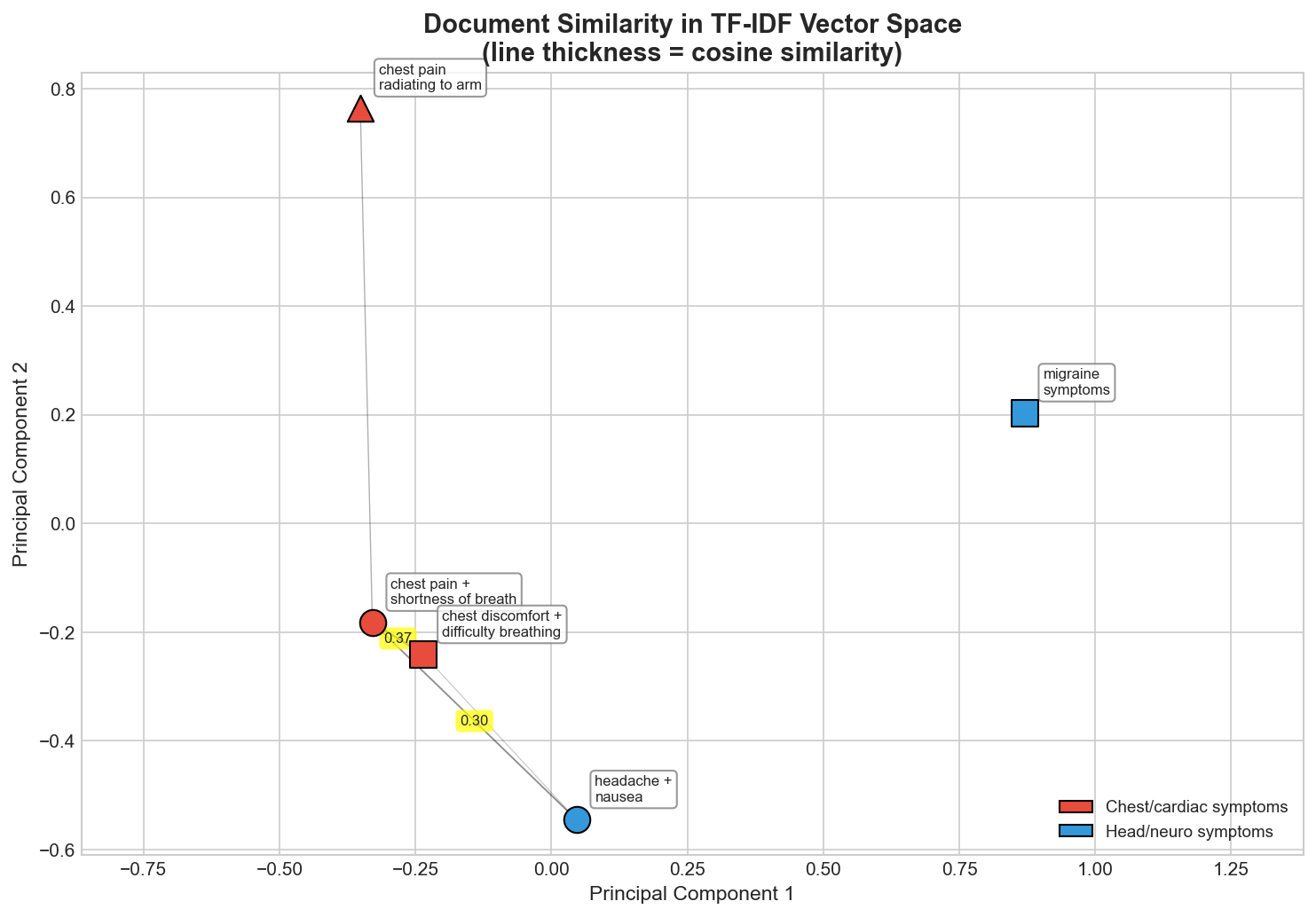 Document Similarity in Vector Space